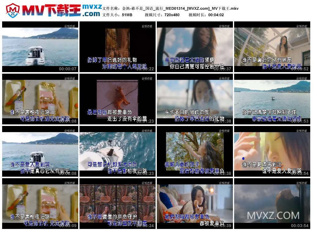 金池-谁不是_国语_流行_MED01314
